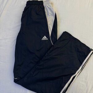 Vintage Adidas Navy Men's Nylon Track Pants